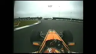 Silverstone 2002 F1 Warm-up: Frentzen onboard lap (Natural audio) [AI-enhanced]