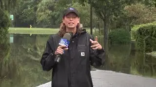 Flooded Streets in Savannah, GA following Tropical Storm Debby