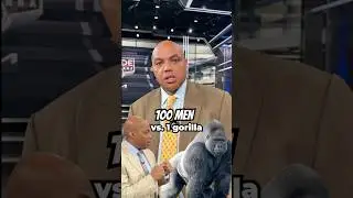 100 Men vs 1 Gorilla. EASY answer.