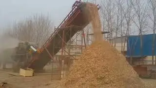 Large scale wood crusher opens customer production site#woodchipper #Buildingtemplate #Bamboo #Wood