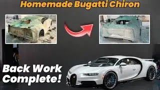 🤩Back side putty work complete 🚀|| Handmade Bugatti Chiron 🏎️ 🇮🇳