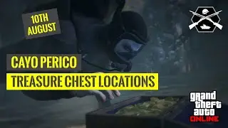 #SHORTS GTA ONLINE:  DAILY TREASURE CHEST LOCATIONS . 10TH AUGUST 2021.