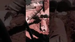 Remove sticky ground inside drill bucket