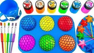 Oddly Satisfying Video l Making DIY Real BIG Surprise Glitter Eggs FROM Sprunki Sweets Rainbow ASMR