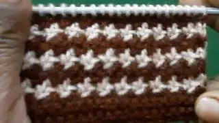 Knitting  pattern two colour 