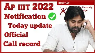 Ap Rgukt IIIT Notification 2022 🤧 Ap iiit 2022 notification Ap iiit notification 2022-23 latest news