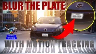 BLUR THE LICENSE PLATE of a Car - DaVinci Resolve 20 tutorial 