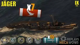 J&auml;ger 7 Kills & 101k Damage | World of Warships Gameplay