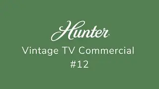Hunter Fan Vintage TV Commercial | Classic Ceiling Fan Heritage (Throwback Ad #12)