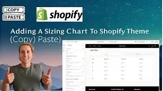 Adding a Sizing Chart to Shopify Theme (Copy/Paste)