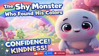The Shy Monster Who Found His Colors 🌈 | A Kindness Story for Kids