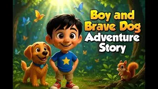 Boy and Brave Dog Adventure Story