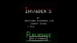 INVADER'S REVENGE ARCADE MAME ZENITONE MICROTECH 1979
