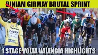 BINIAM GIRMAY BRUTAL SPRINT REMCO BONIFICA RESUMEN 1 ETAPA VOLTA COMUNITAT VALENCIANA 2026