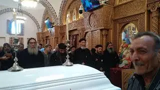 صلوات الجنازة للمتنيح ابونا الراهب القمص ابونا ارسانيوس الرزيقي بدير مار جرجس بالرزيقات