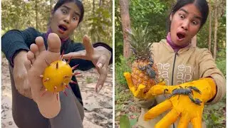 Survival skills: SMART idea and USEFUL with Simple mom in Forest #bushcraft #camping #outdoors #idea