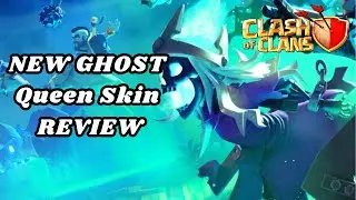 New ghost queen skin Review ☠️.clash of clans