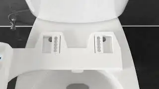 Toilet Bidet Non-Electric Hot & Cold Water With Adjustable Water Pressure Dual Nozzle- LIVINGbasics&reg;