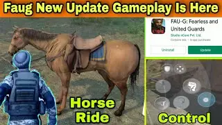 Faug Game | Faug Player Horse Ride Gameplay Is Here | Faug Game Update | Faug Game Control | Faug