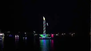 1st Place Winning Candle Boat- Mooloolaba Christmas Boat Parade 2012