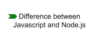 What is the difference between javascript and Node.js?🤔 #nodejs #javascript  #interviewquestions