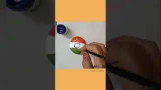Stone painting Craft for Republic Day |  Art & Craft With Gunika