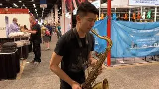NAMM 2019 - Westcoast Sax MOAM Tenor Saxophone Mouthpiece Demo
