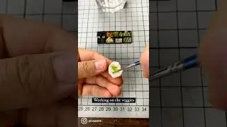 How I make veggies from clay 😉✨ #picoworm #miniaturefood