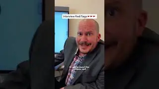 What are your biggest red flags in an interview? 👀 #corporatehumor #interview