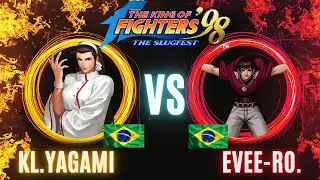KOF 98 | KL.YAGAMI VS EVEE-RO. | Fightcade2 High Level Match | FT-10