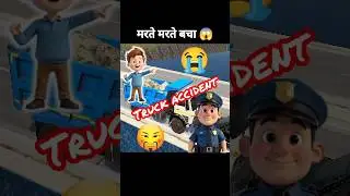truck and scorpio एक्सीडेंट 🤒#shorts #viral #vasugamer #ytshorts #indianvechilesimulator3d