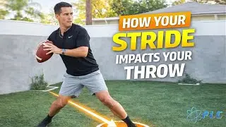 How Your Stride Impacts Your Throw (Short vs Long Step) #quarterbackmechanics