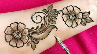 Easy stylish mehndi design for front hand | Latest mehndi | Arabic mehndi | mehndi design | Mehndi