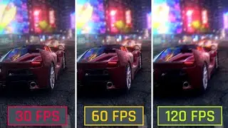 Asphalt 9: Legends | FPS Comparison | 30 FPS vs 60 FPS vs 120 FPS