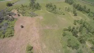 flying over farm after more clearing.