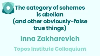 Inna Zakharevich: [Title TBA]