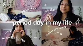 *realistic* period day in my life ❣️cravings, anxiety talks, & vibes || Aliah Martinez