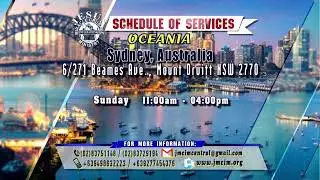 Watch!!! JMCIM Central Live Streaming of FRIDAY SRVICE | MARCH 08,  2024.