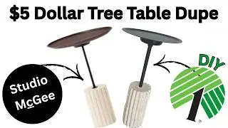 $5 DIY Side Table | Studio McGee-Inspired Dollar Tree Dupe &ndash; Save $190