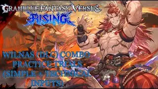 Granblue Fantasy Versus: Rising - Wilnas (DLC) Combo Trials (Simple + Technical Inputs)