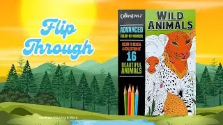 Wild Animals Advanced Color By Number #coloringbookflipthrough #crownjewlz #dollartreefinds