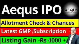 Aequs IPO allotment check I Aequs IPO Latest GMP I Aequs IPO LISTING day stratefy I UPCOMING IPO