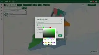 Edit data on a map in Bettermaps.ai