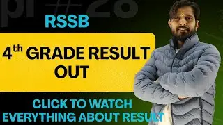 4TH GRADE RESULT ने रचा इतिहास I 4TH GRADE RESULT OUT INCREDIBLE MERIT I RSSB