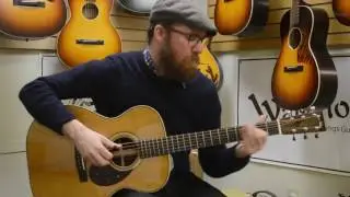 Acoustic Music Works - Huss & Dalton TOM-R, Thermo-Cured Adirondack, Rosewood