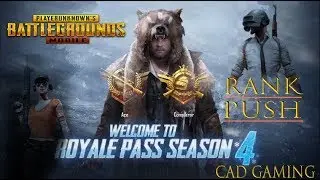 PUBG Mobile Season 4 | Rank Push | Ace & Conqueror | #CADGaming #pubgmobile #live