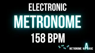 Metronome 158 BPM -  Electronic beep