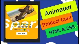 CSS Creative Product Card UI Design | E-commerce Card Using Html5 & CSS3 | Technical Tutorials Facts