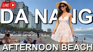 Vietnam Beach LIVE 🇻🇳 | Da Nang Afternoon Beach Walk (4K)
