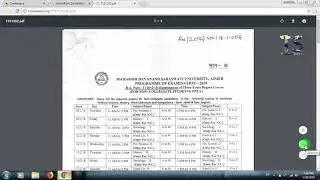 Download MDSU Ajmer Time Table 2018 Latest Update